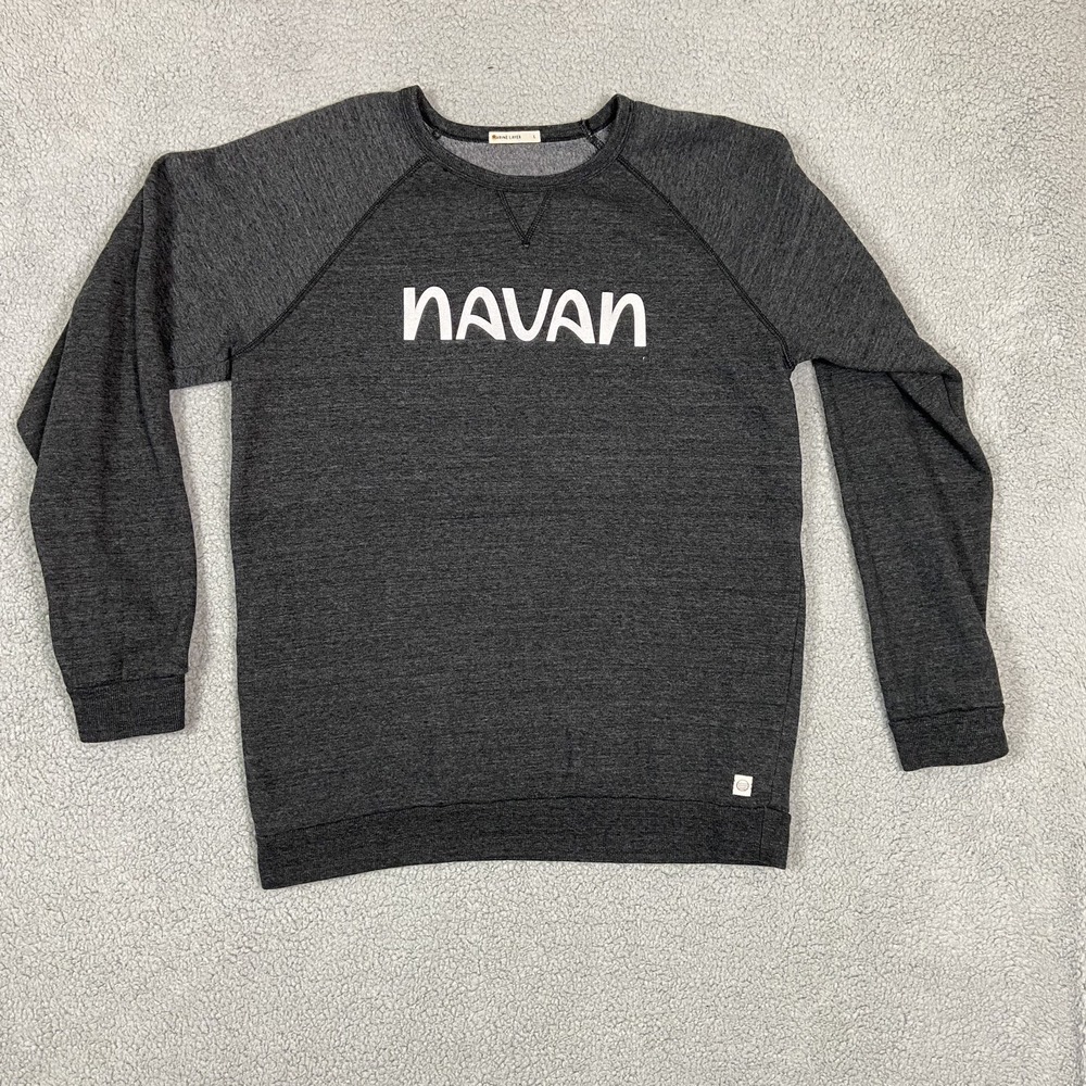 Marine Layer Crew Neck Sweatshirt Gray "Navan" Sweatshirt Size‎ Large